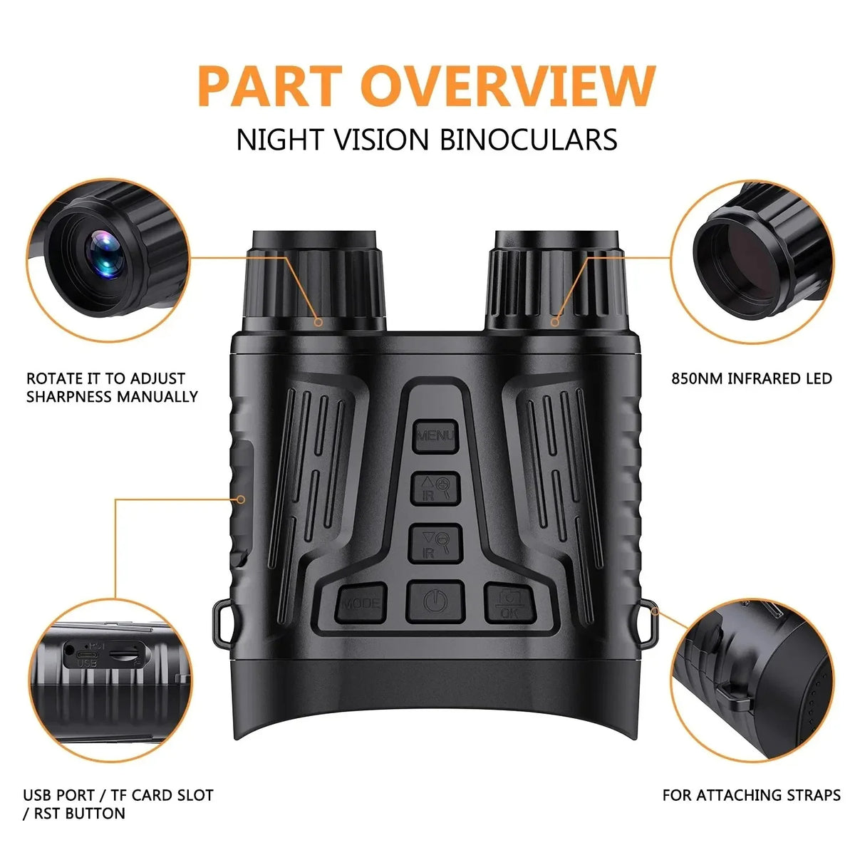 Ultra HD Night Vision IR Binoculars