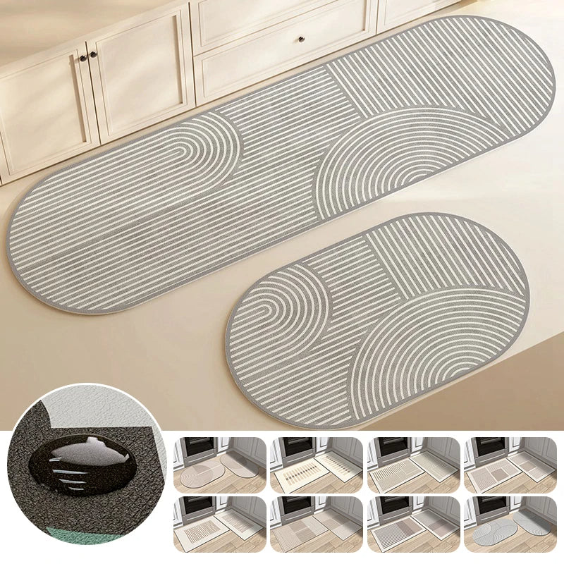 QuickDry Absorbent Kitchen Mat