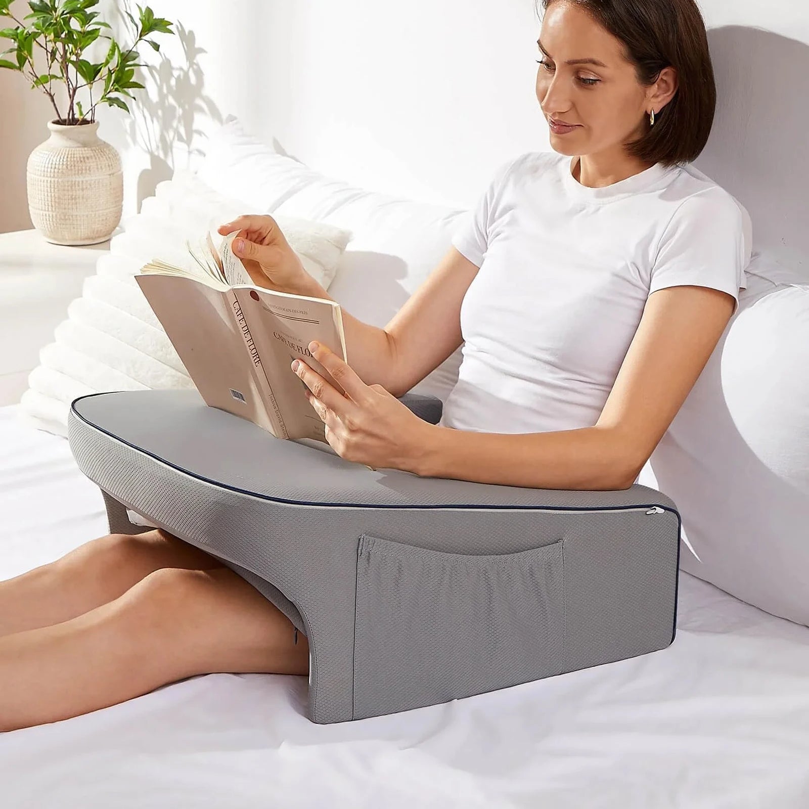 Reading Lap Pillow Laptop Desk for Bed