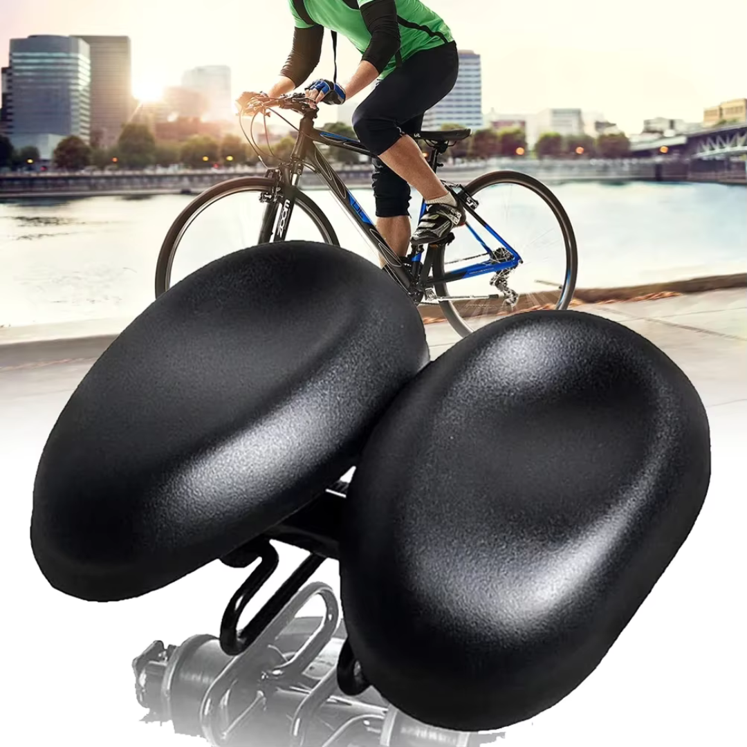 Noseless Bicycle Saddle – Comfortable, Ergonomic & Wide Seat for All Bikes – Perfect for Long Rides!