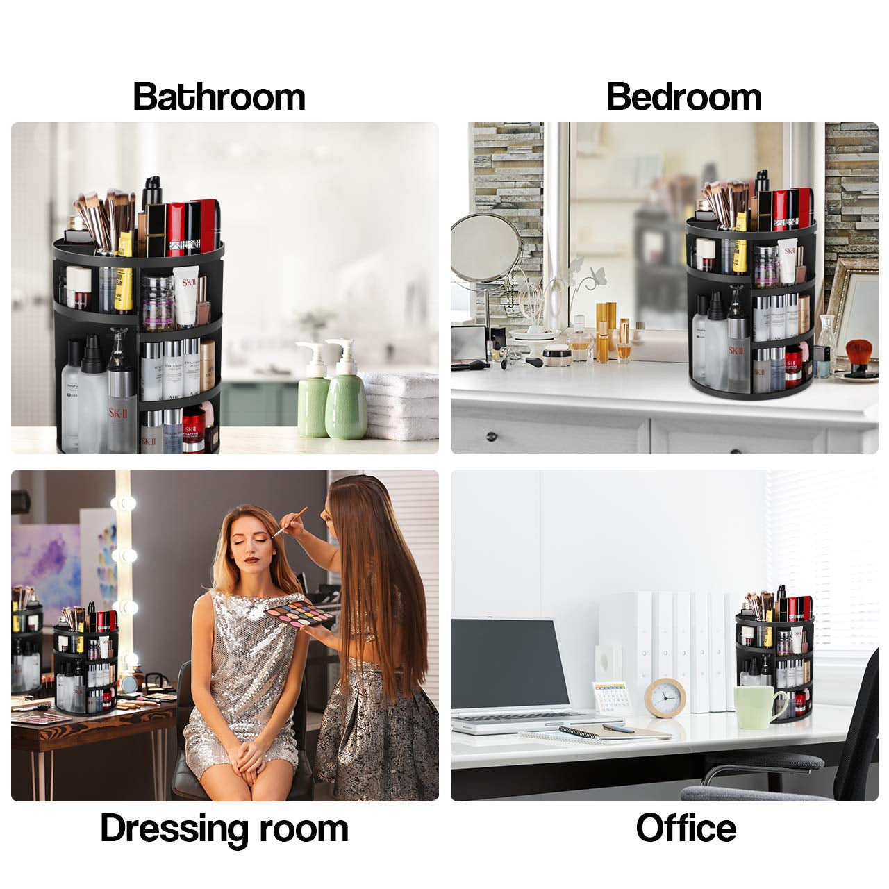 360 Rotating Makeup Organizer