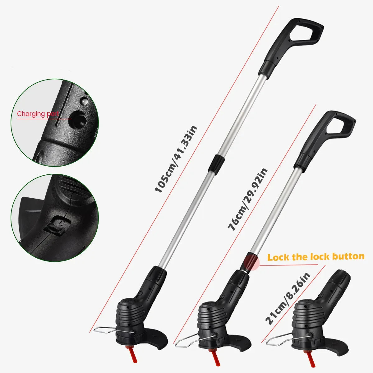 High-Powered Cordless Grass Trimmer