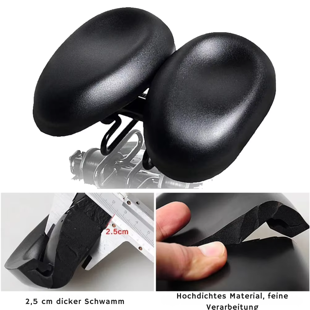 Noseless Bicycle Saddle – Comfortable, Ergonomic & Wide Seat for All Bikes – Perfect for Long Rides!