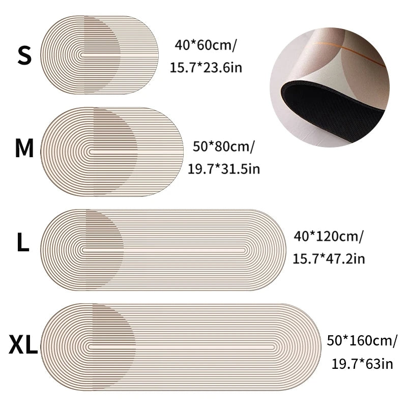 QuickDry Absorbent Kitchen Mat