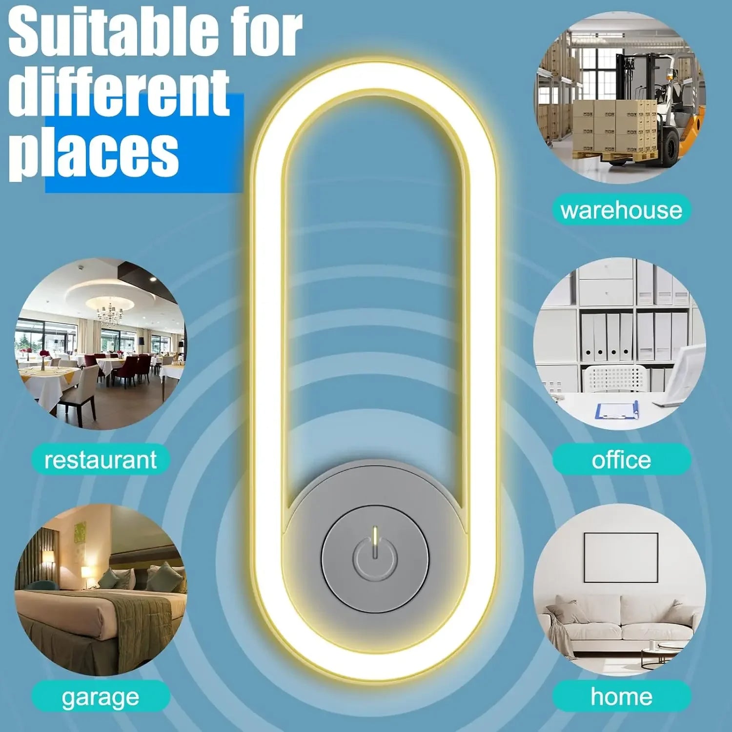 Ultrasonic LED Mosquito Repellent Night Light