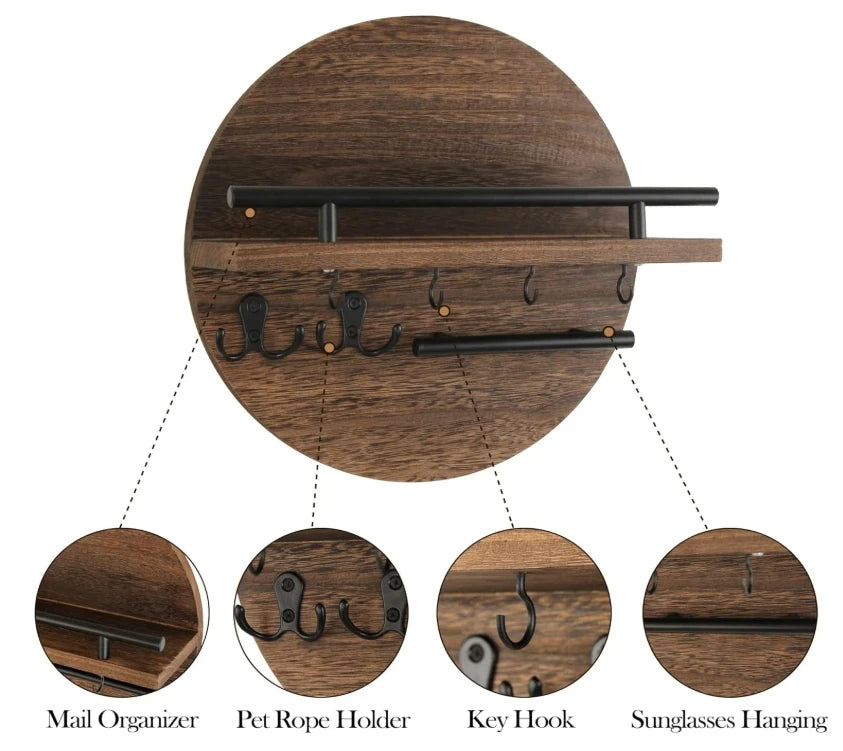 Wooden Wall Organizer