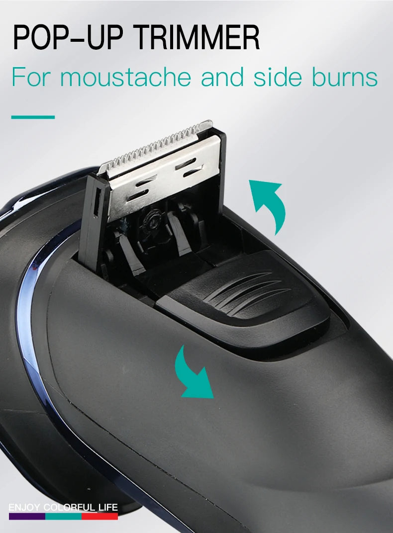 Men’s Electric Shaver – 3D Flexible Heads for Precision