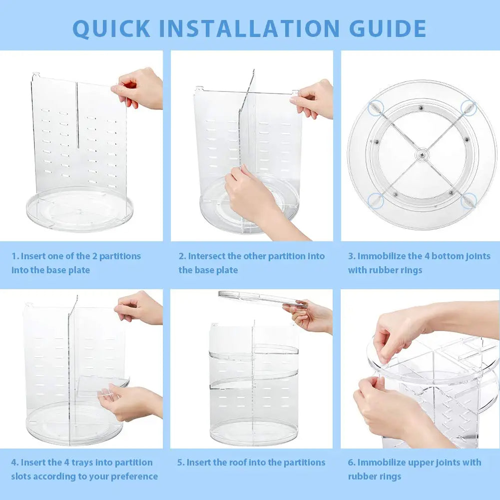 360 Rotating Makeup Organizer