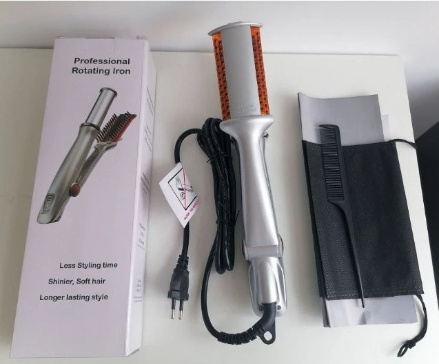 Professional 2 in 1 Rotating Iron Hair Brush