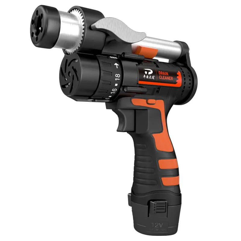 Electric Drain Auger - Electric Toilet Clog Remover High Feed Force Versatile Automatic Clamping Release for Cleaning