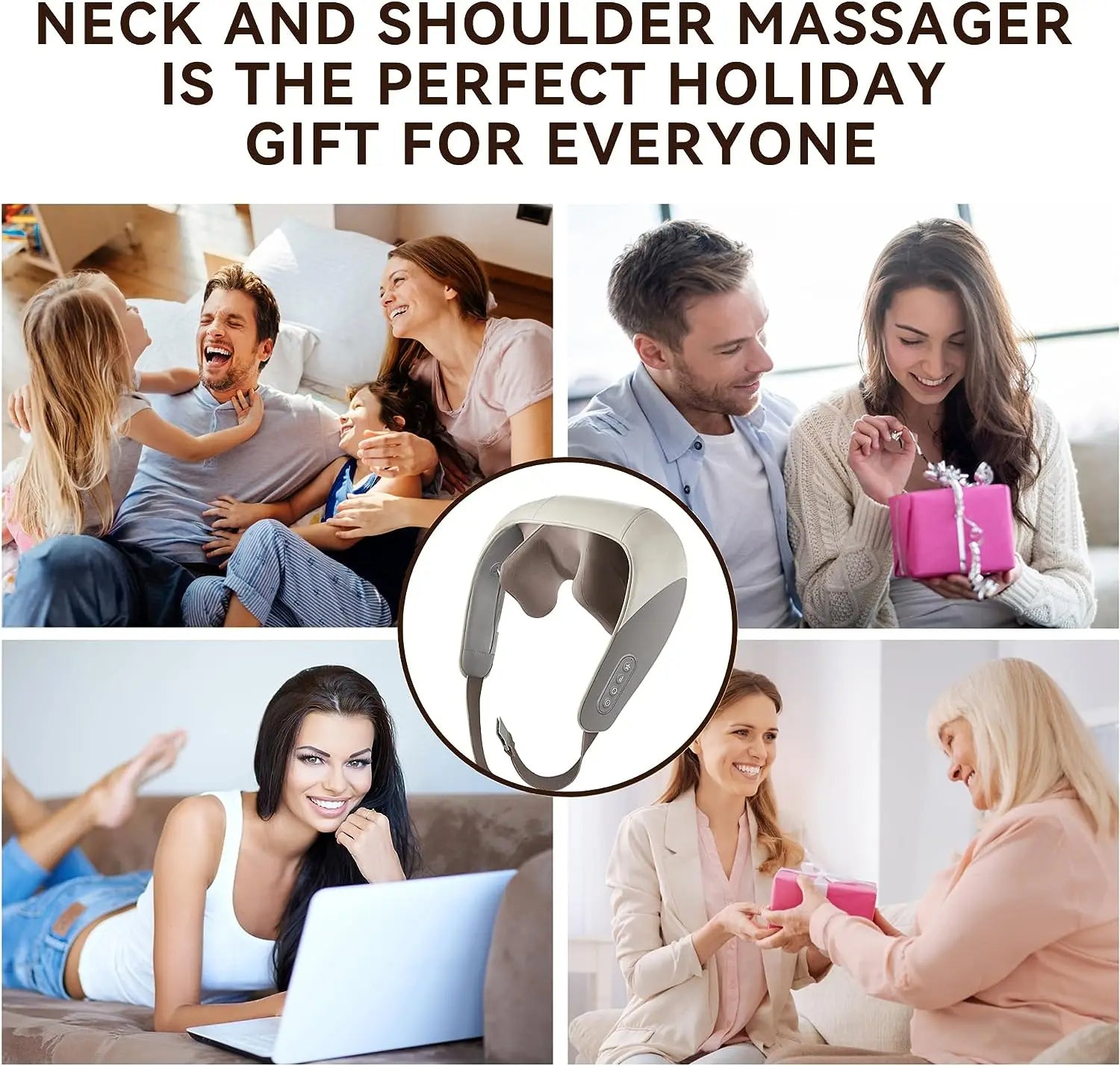 Electric Neck & Back Massager - Instant Pain Relief