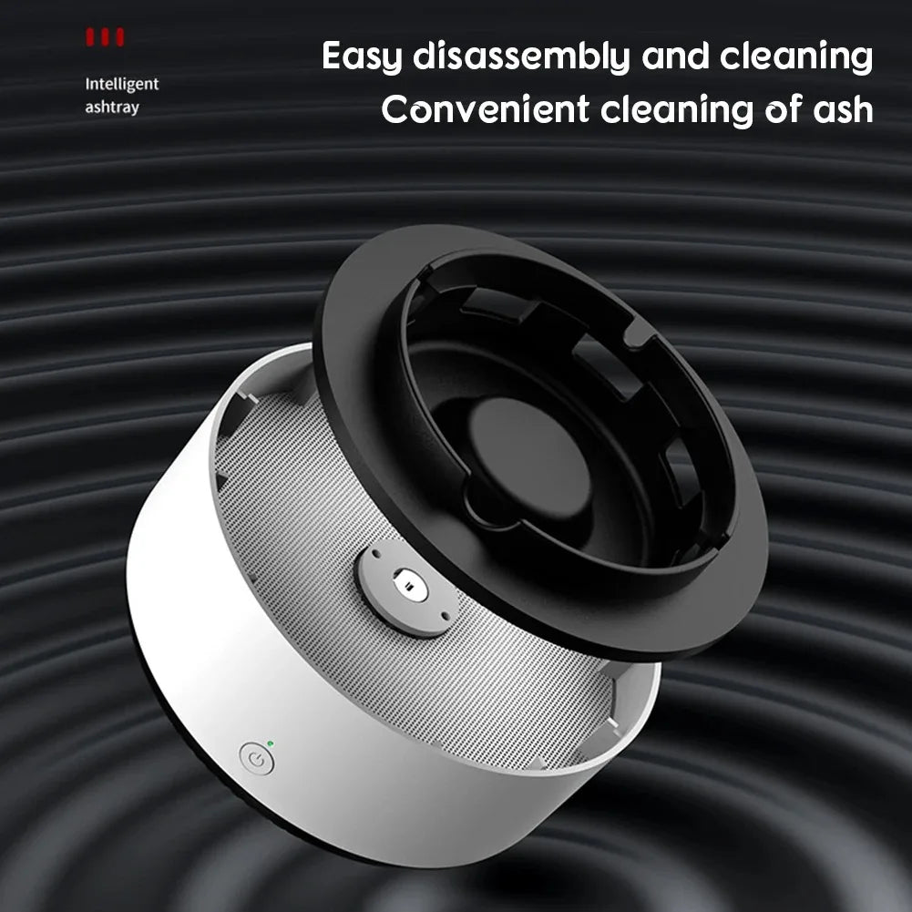 Portable Smokeless Ashtray with Air Purifier Function