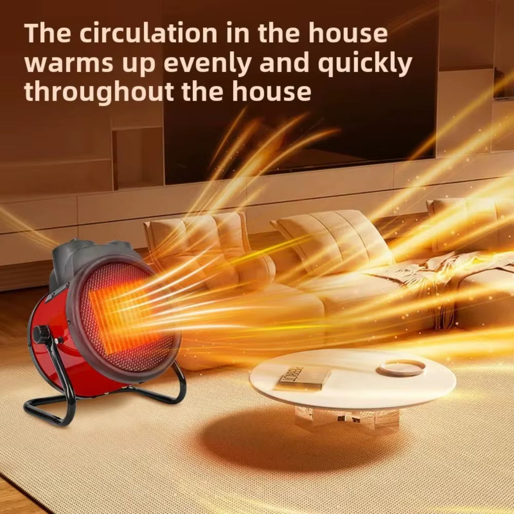 Electric Space Heater 3000W – Portable Fan Heater with Thermostat