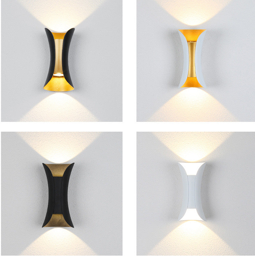 Curved Exterior Wall Light – LED Outdoor Fixture