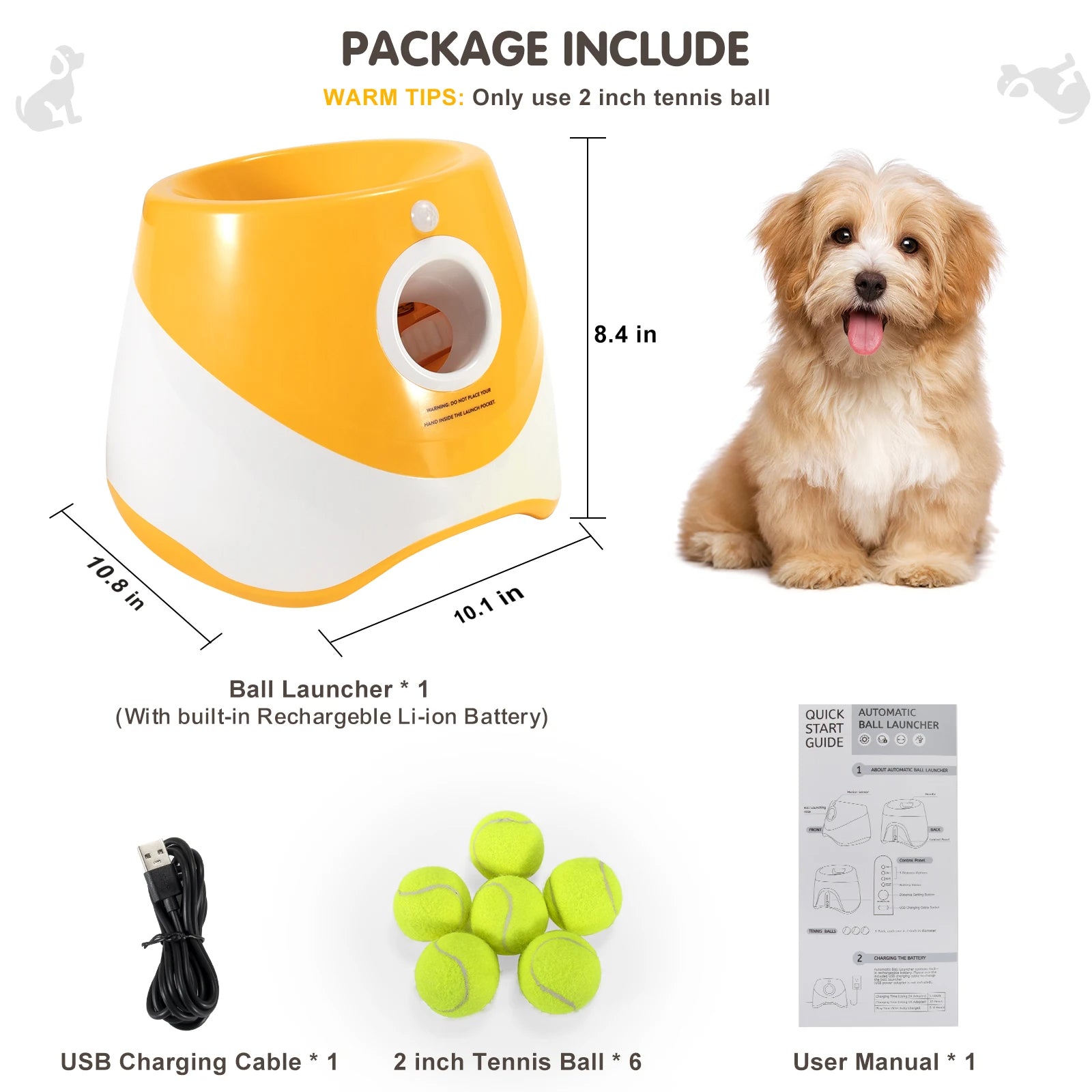 Automatic Dog Ball Thrower With 3 Distance Settings