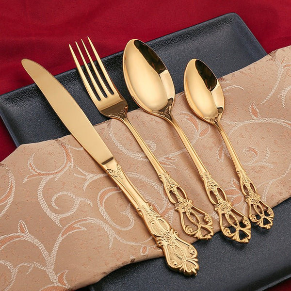 Elegant Stainless Steel Cutlery Set for the Kitchen