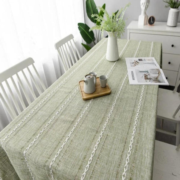 Elegant Cotton and Linen Tablecloth