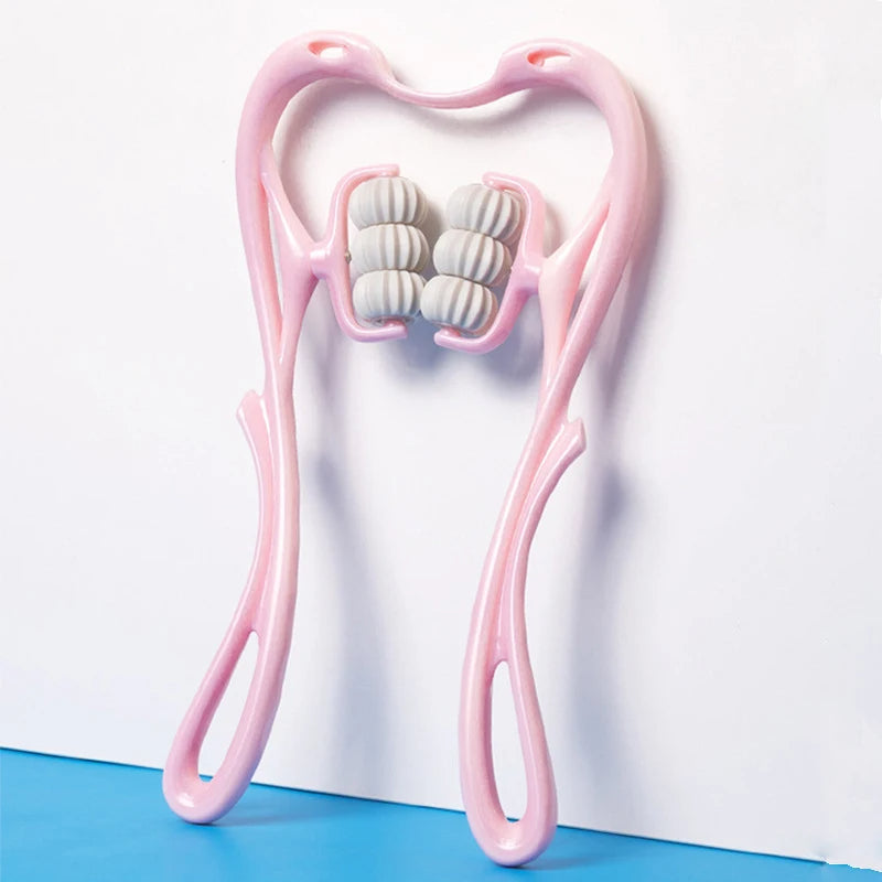 Manual Neck and Shoulder Massager with Kneading Rollers