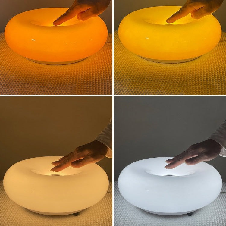 Nordic Donut Lamp | Glass LED Touch Control