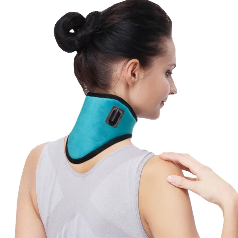 Collier Cervical Électrique Chauffant pour Soulagement de la Douleur