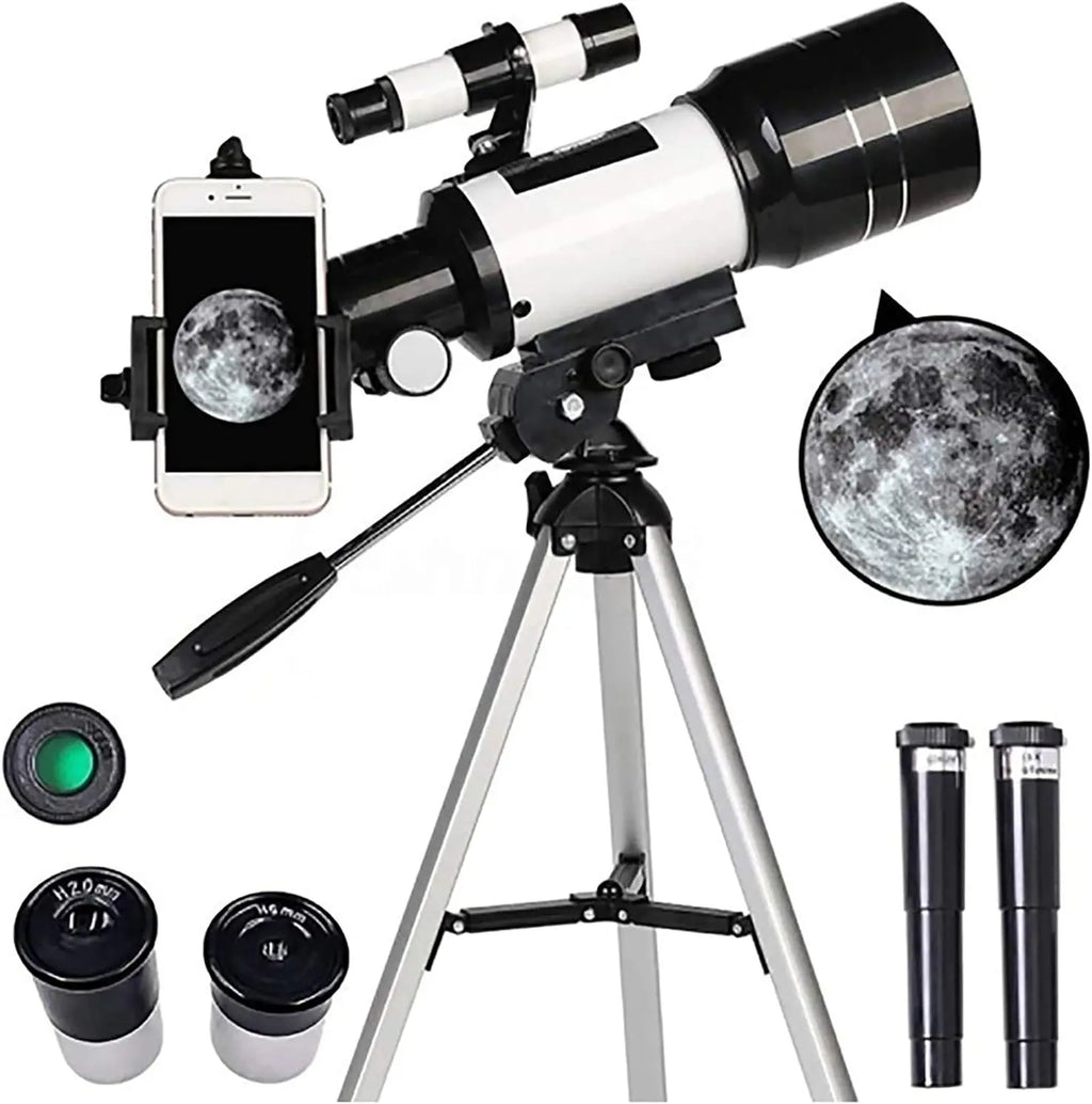 Télescope astronomique professionnel – Observation de la Lune avec trépied et table – Zoom 150x
