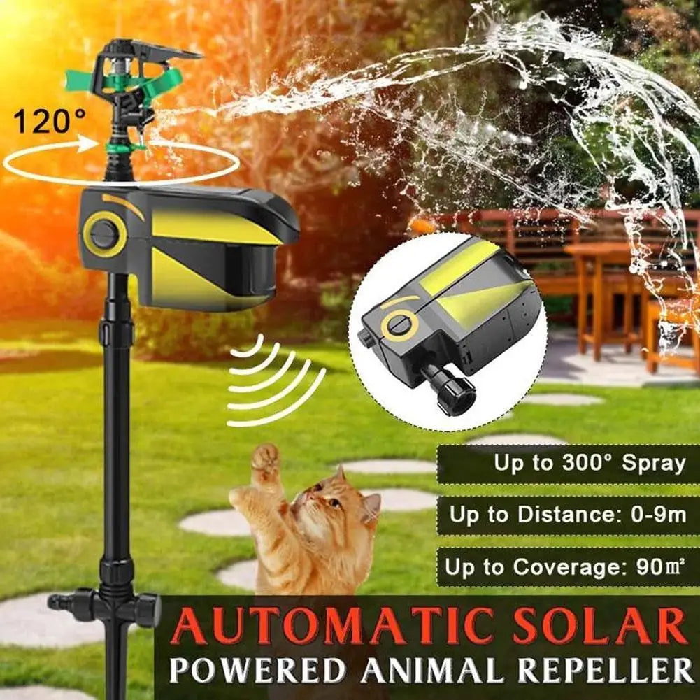 Arroseur de jardin répulsif pour animaux automatique à détection de mouvement – Arroseur extérieur avec capteur pour pelouse et jardin