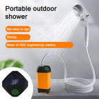 Douche électrique portable pour camping en plein air avec affichage de la température