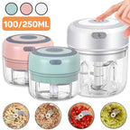 Rechargeable Mini Electric Garlic Crusher – Cordless Garlic Press & Food Processor