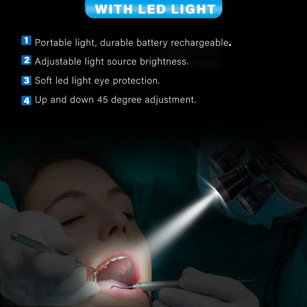 Loupes Dentaires – Binoculaires Médicales de Laboratoire avec Grossissement