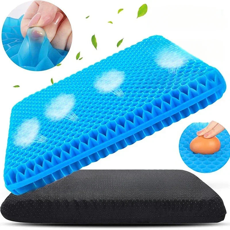 Orthopedic Gel Seat Cushion for Tailbone and Lower Back Pain Relief