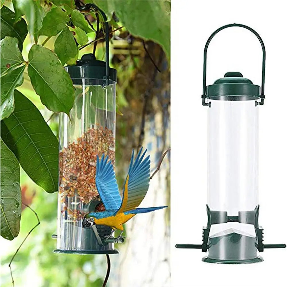 Mangeoire à oiseaux anti-écureuil