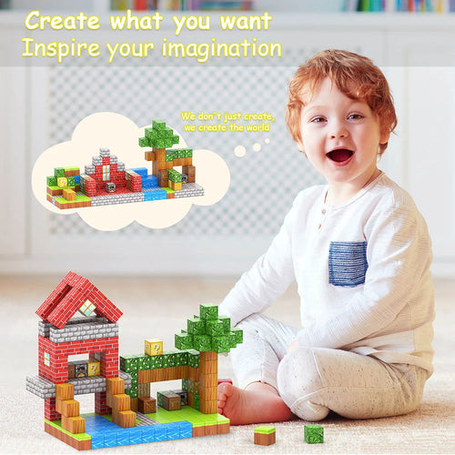 1OOPcs STEM Learning Magnetic Building Blocks