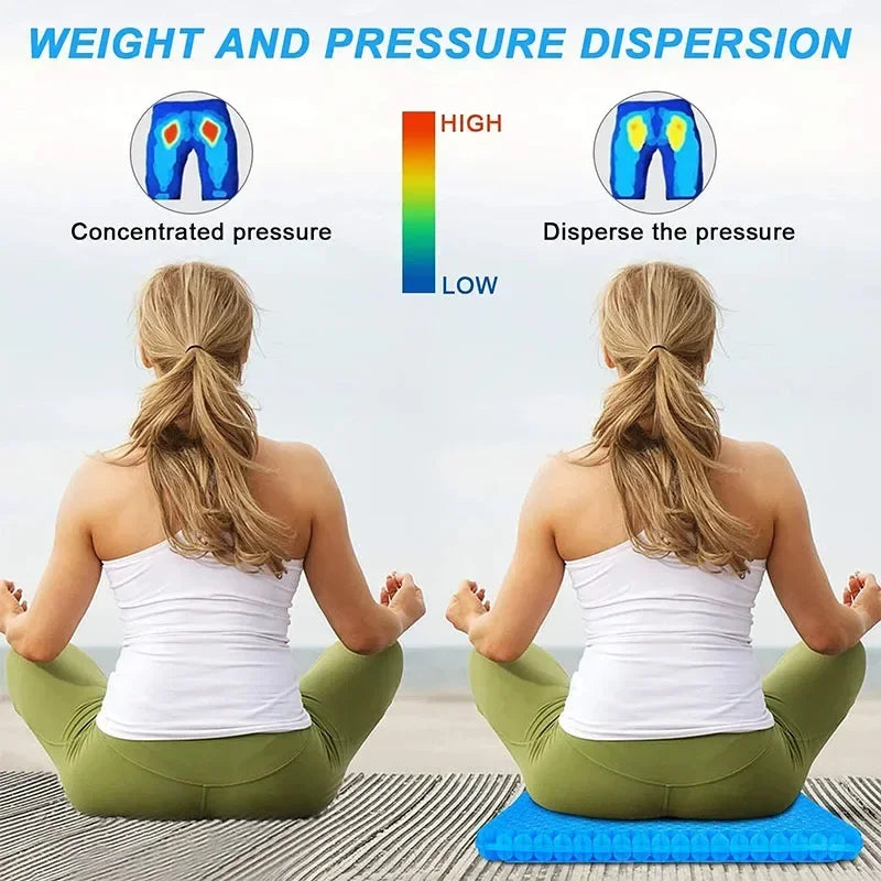 Orthopedic Gel Seat Cushion for Tailbone and Lower Back Pain Relief
