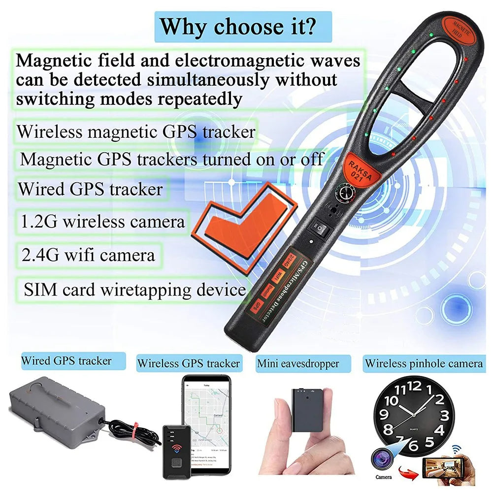 GPS Tracker Detector- Latest Technology With Free Detection Hose