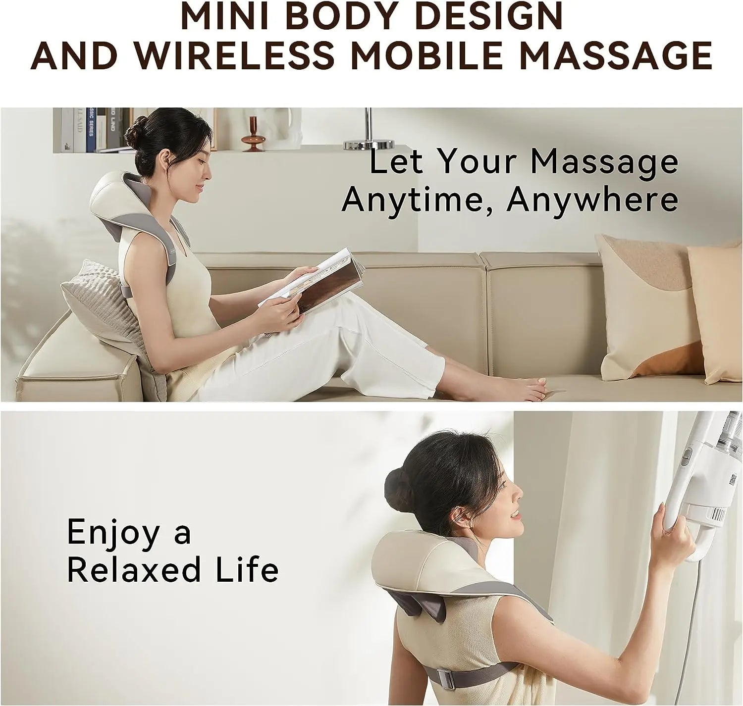 Masseur Électrique pour Cou et Dos – Soulagement Instantané de la Douleur