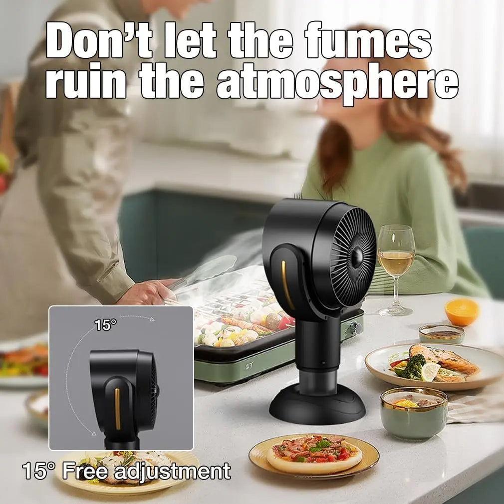 Hotte de Cuisine Portable – Puissante, Rechargeable et Parfaite pour Tous les Espaces