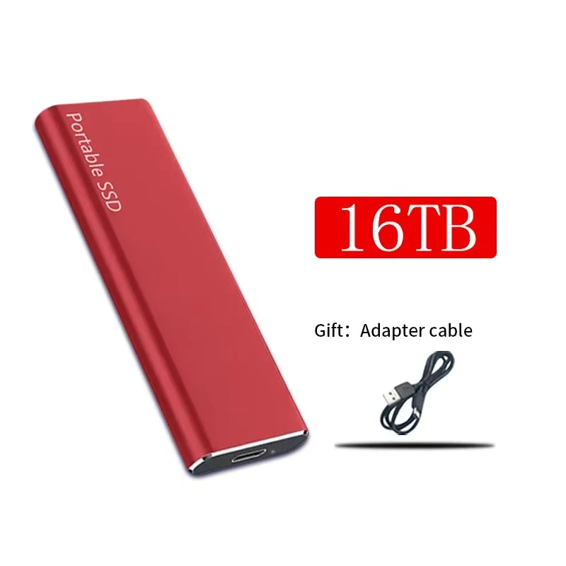Wixorelia™ SSD Externe Portable Haute Vitesse – Disque à État Solide