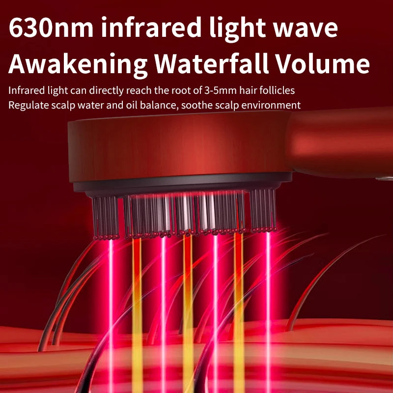 Electric Massage Comb - Red Light Scalp Therapy