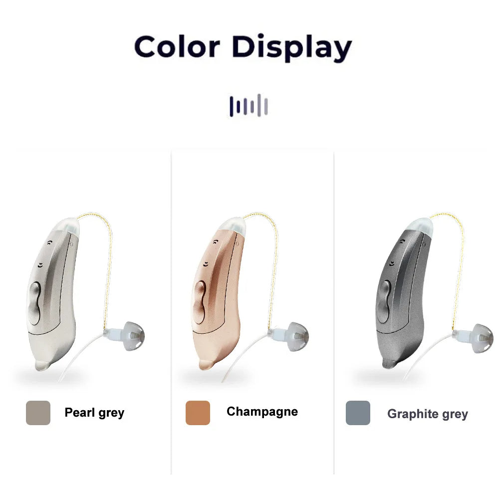 Appareils Auditifs BTE Bluetooth Invisibles avec Contrôle via Application