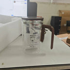 Glass Teapot with Wooden Handle