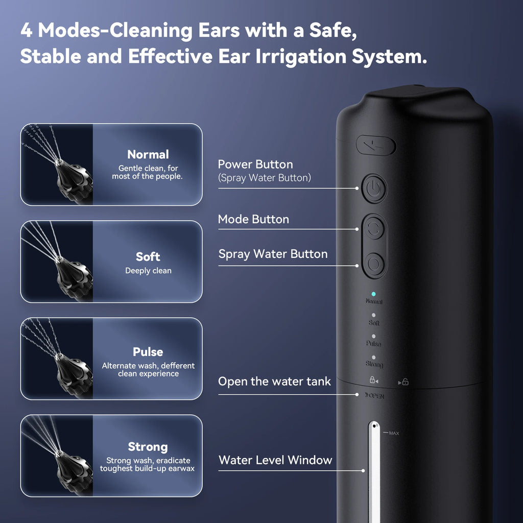 Wush™ Pro – Éliminez la Cire, Entendez Clairement et Améliorez la Santé de l’Oreille