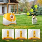 Lanceur de Balles Automatique pour Chien avec 3 Réglages de Distance
