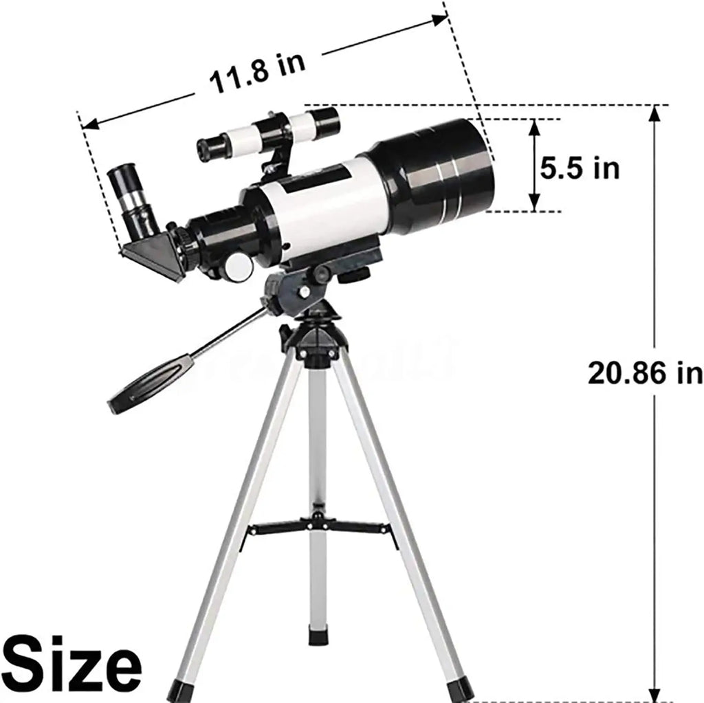 Télescope astronomique professionnel – Observation de la Lune avec trépied et table – Zoom 150x