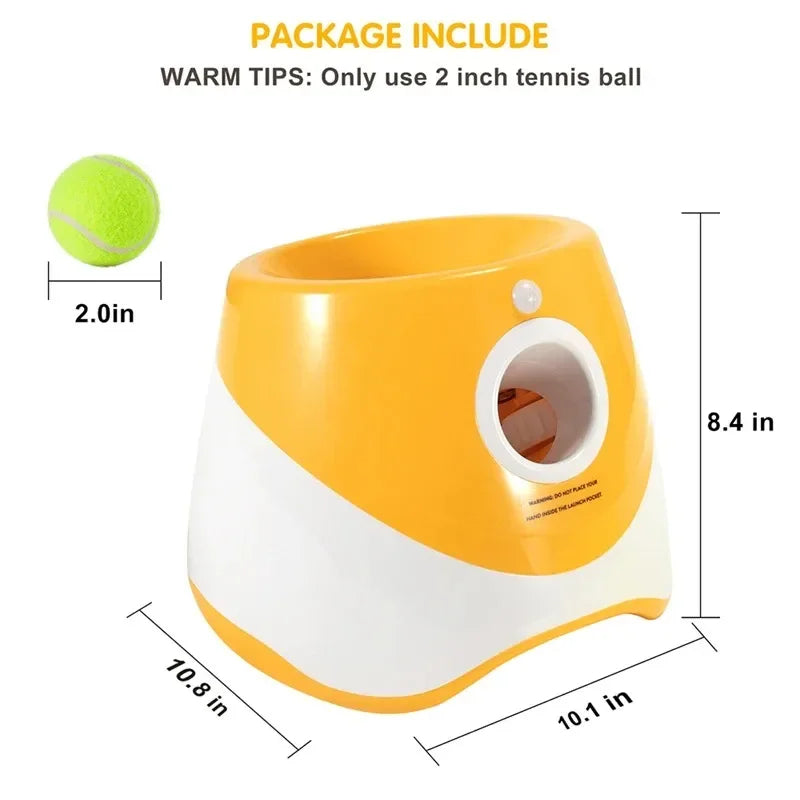 Lanceur de Balles Automatique pour Chien avec 3 Réglages de Distance