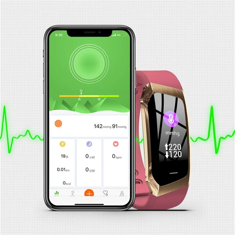 Montre Intelligente de Tension Artérielle et Moniteur de Fréquence Cardiaque