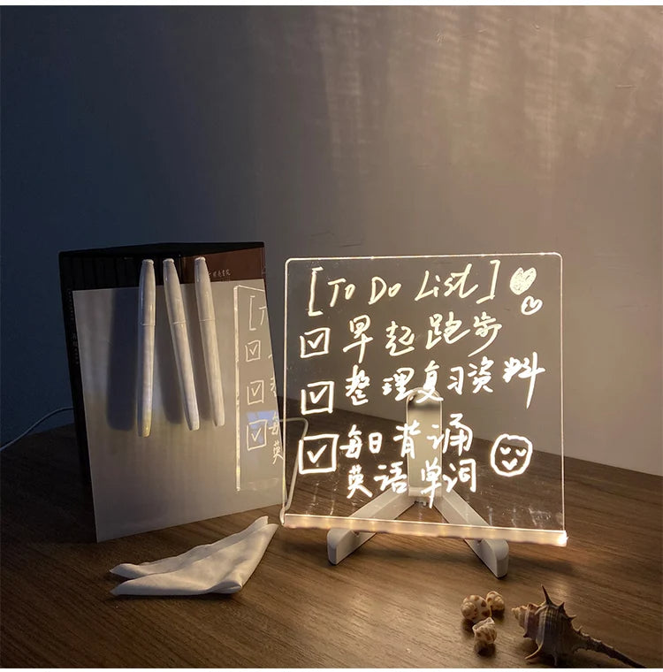 GlowSketch™ LED Drawing Board – Reusable Creativity, Soothing Night Light & USB Rechargeable for Kids