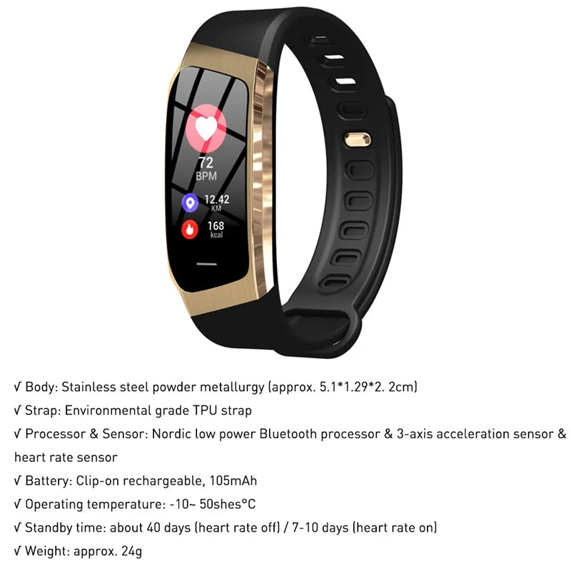 Montre Intelligente de Tension Artérielle et Moniteur de Fréquence Cardiaque