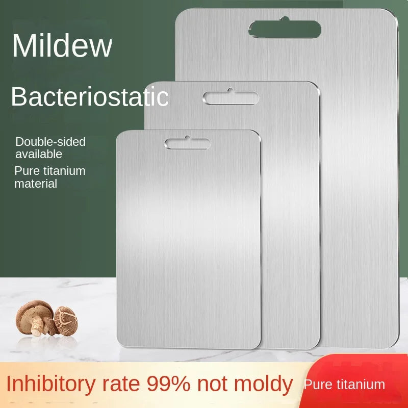 Planche à Découper en Acier Inoxydable – Antibactérienne et de Qualité Alimentaire