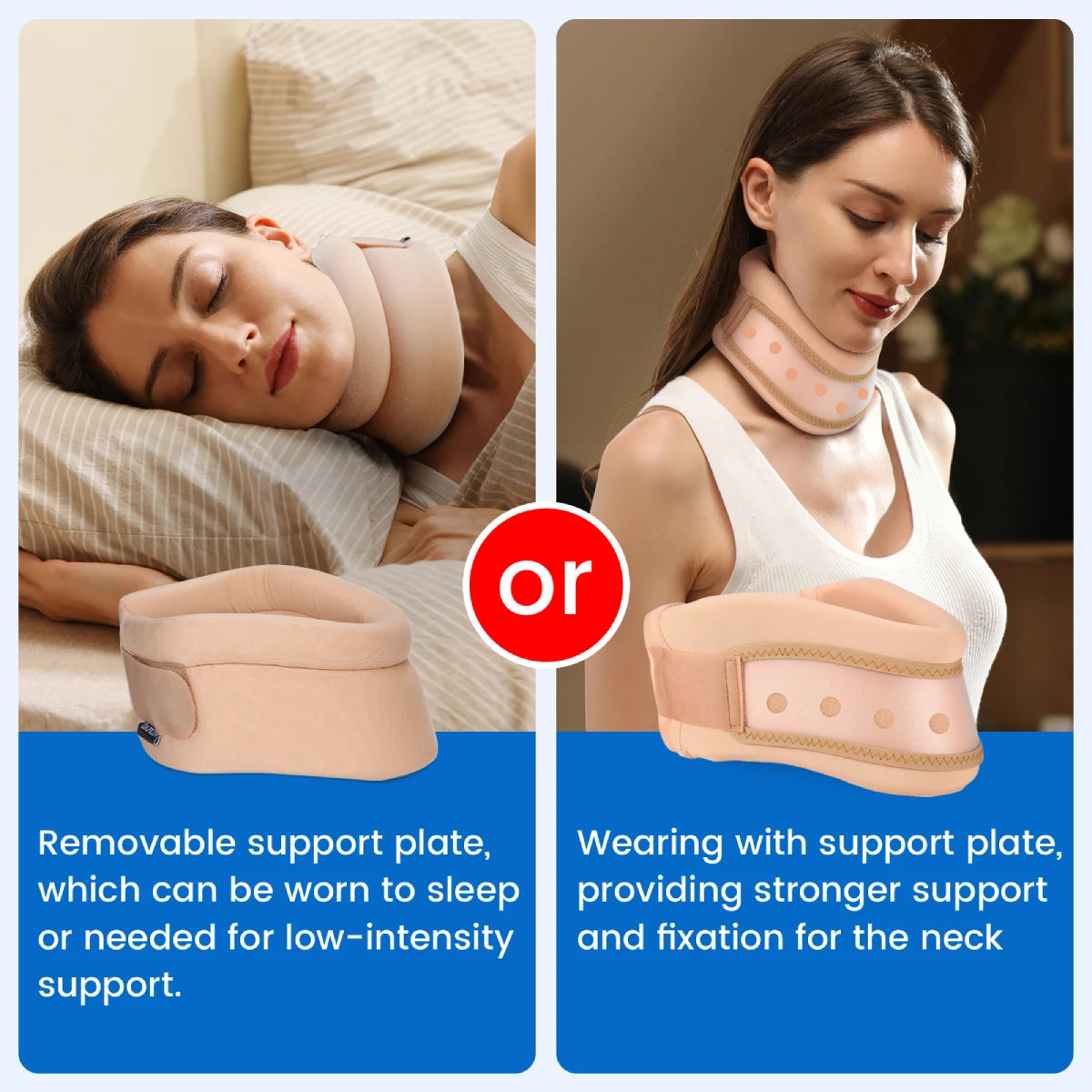 Neck Brace - Comfortable Spine Aligned & Breathable Design Cervical Collar