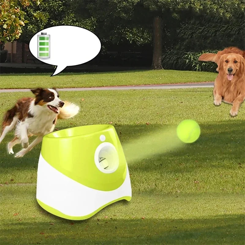 Lanceur de Balles Automatique pour Chien avec 3 Réglages de Distance